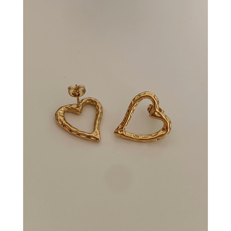 ต่างหูสเตนเลส HER OBJECTIVE_HER GIGGY HEART EARRINGS