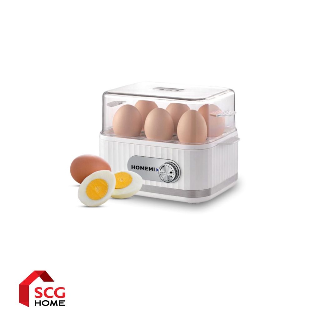 Homemi เครื่องต้มไข่ 6 ฟอง อัจฉริยะ