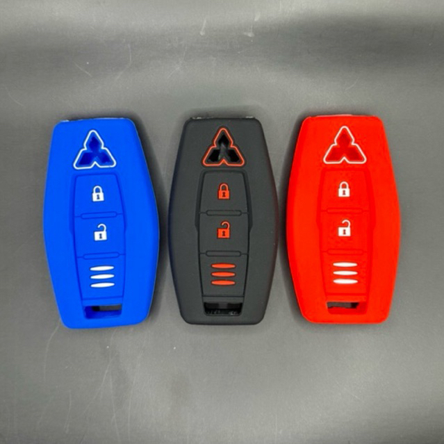 ซิลิโคนหุ้มกุญแจ mitsubishi smartkey 2 ปุ่ม ปลอกหุ้มกุญแจมิตซู mitsubishi smart key 2 ปุ่ม