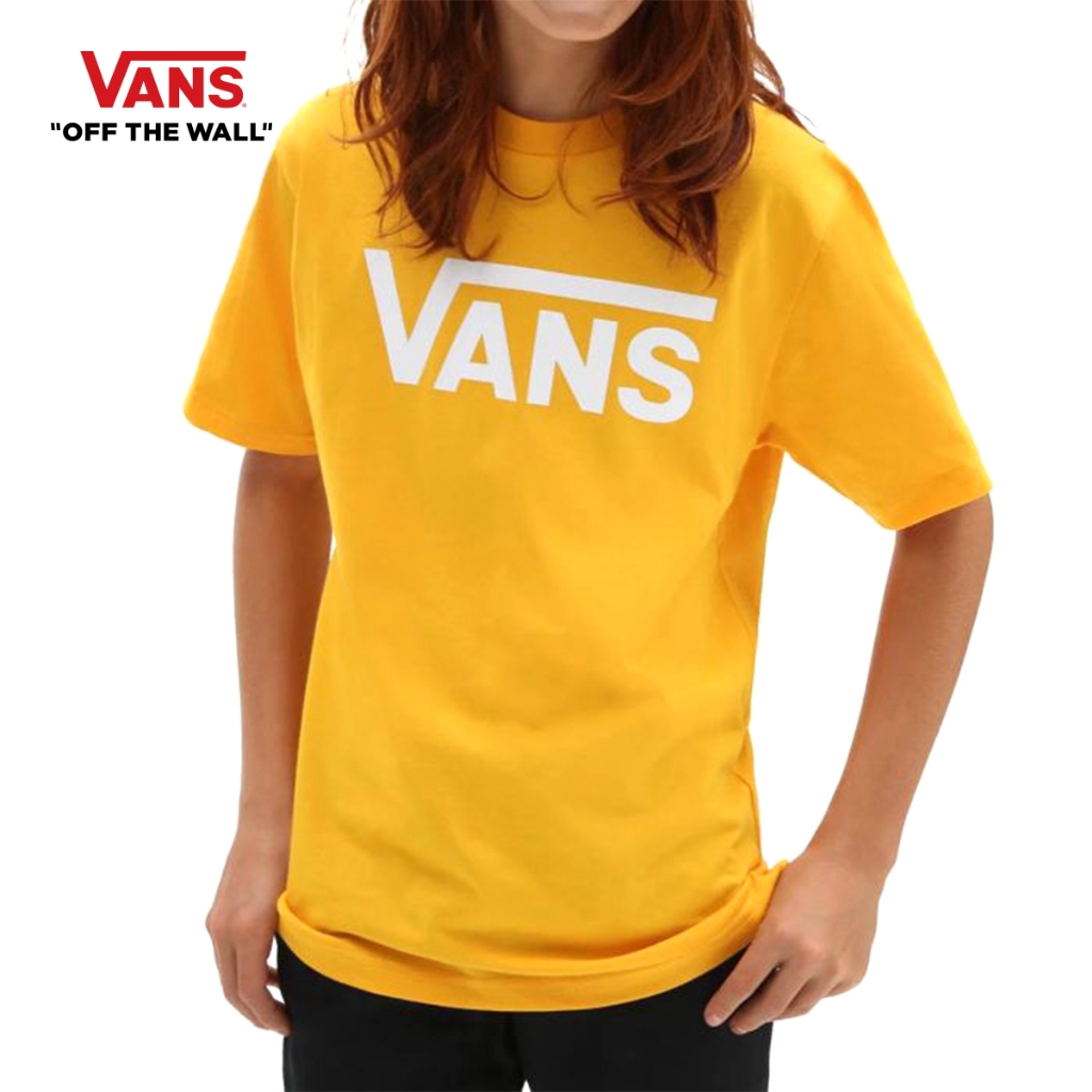 VANS BOY VANS CLASSIC BOYS - OLD GOLDWHITE เสื้อยืด เสื้อยืดแวนส์ เด็กผู้ชาย