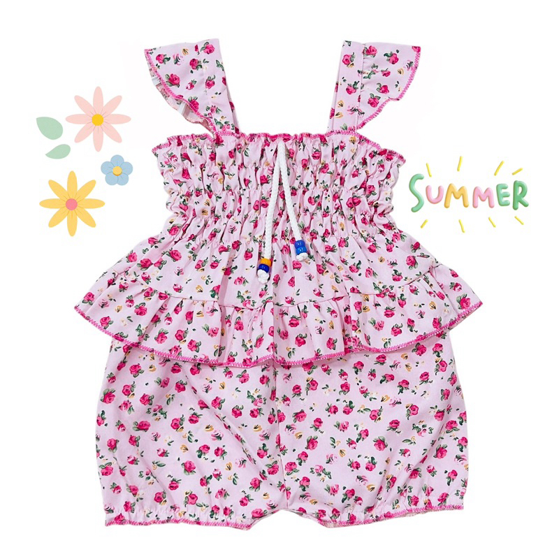 ชุดเด็ก ลายดอก (รหัสFA22) ชุดเซตเสื้อ+กางเกงเข้าชุด แรกเกิด-12เดือน หรือน้ำหนักไม่เกิน10กิโล ใส่สวยและน่ารักมากๆมีหลายสี