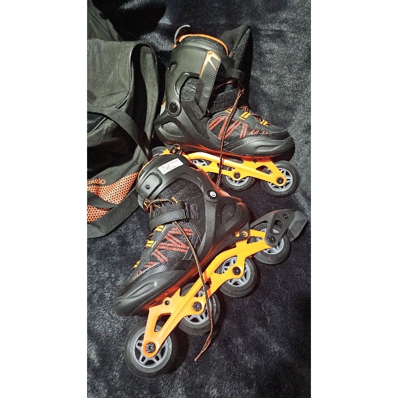 มือสองสภาพสวยมาก รองเท้าอินไลน์สเก็ต OXELO รองเท้าสเก็ต สำหรับผู้ใหญ่ แท้  เบอร์ 43