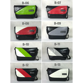 GALAXY กระเป๋าผ้าใบ คาดอกคาดเอว กันน้ำ สายเข็มขัดนิรภัย+ตัวเลื่อนแบบงาบ *พร้อมส่ง*