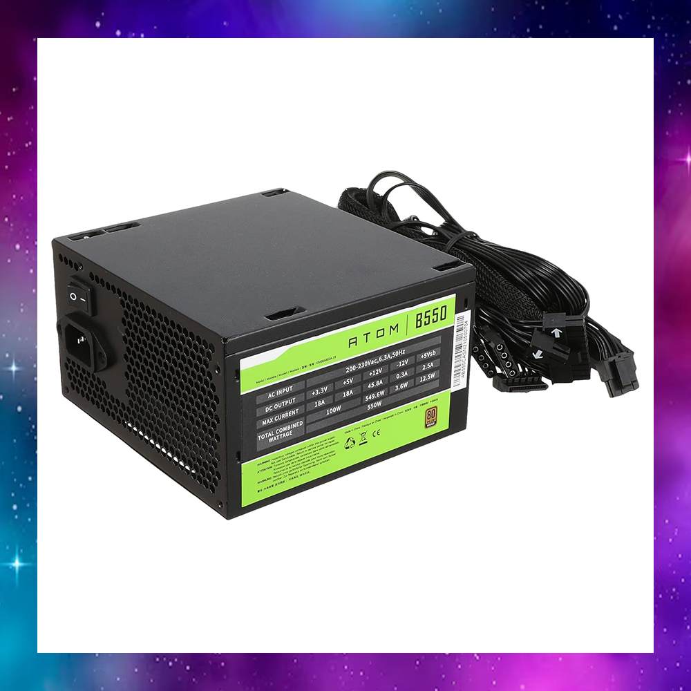 POWER SUPPLY (อุปกรณ์จ่ายไฟ) ANTEC ATOM B650 - 650W 80 PLUS BRONZE ใช้งานปกติ