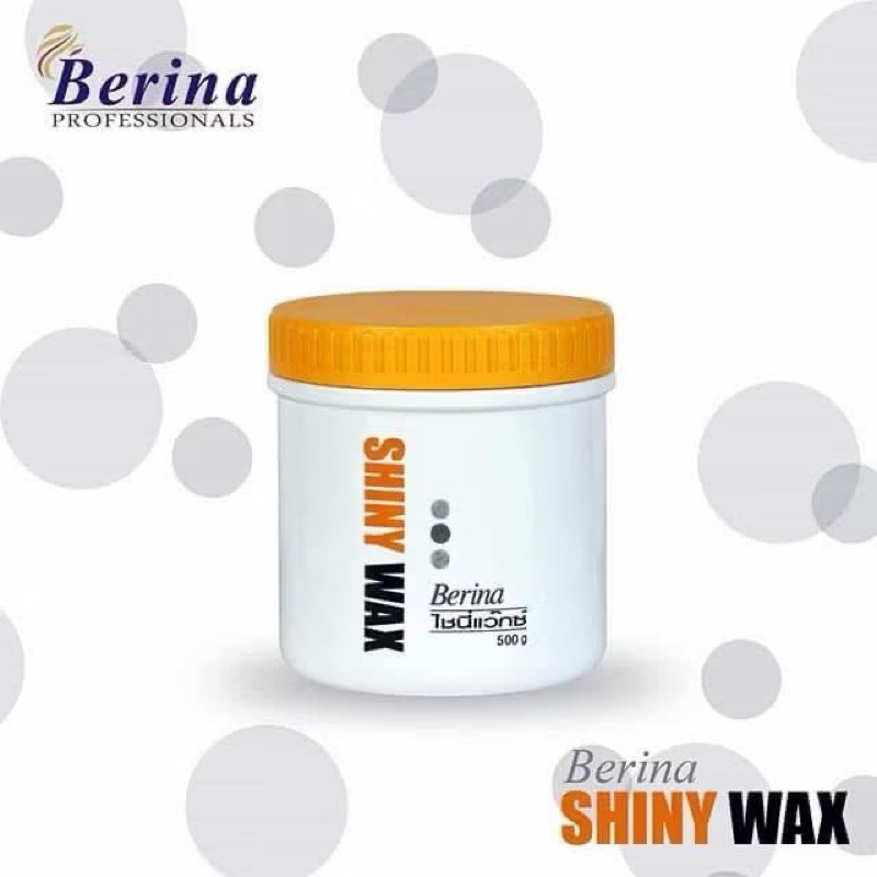 BERINA SHINY WAX เบอริน่า ชายนี่ แว็กซ์ ครีมแว็กซ์เคลือบเงาผม 500 กรัม