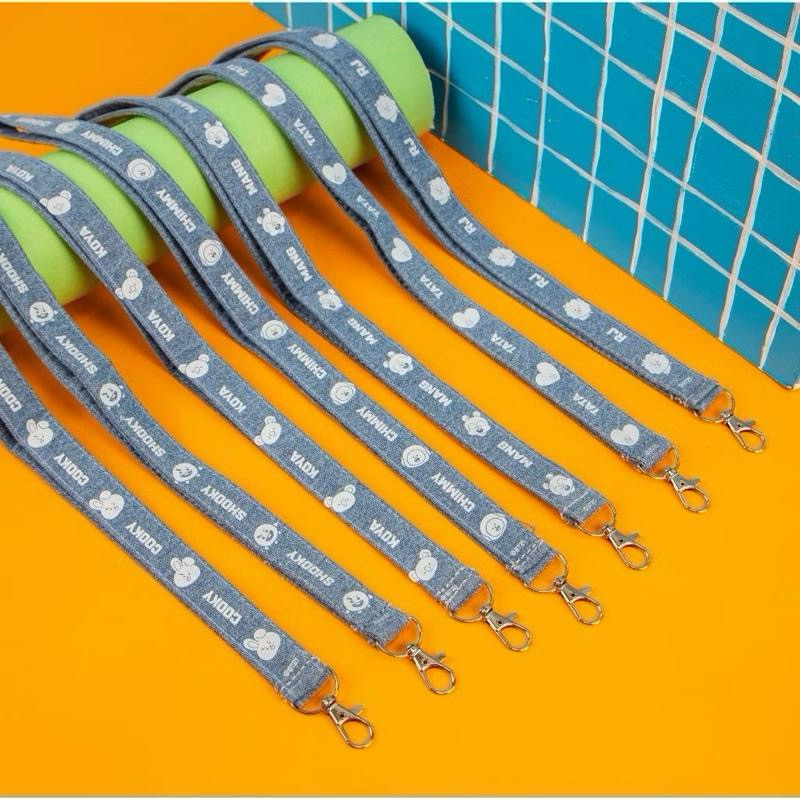 BT21 Lanyard Basic Denim - สายคล้องคอผ้ายีนส์