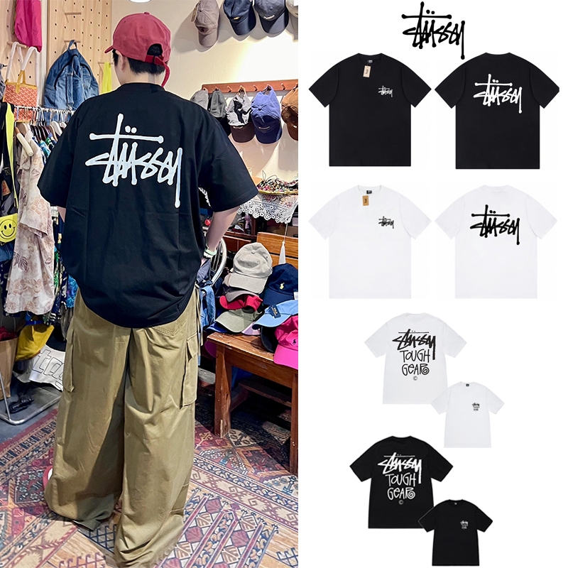 เสื้อยืด Stussy Basic T-shirt Ball LCB SS Tee Black/White(US)