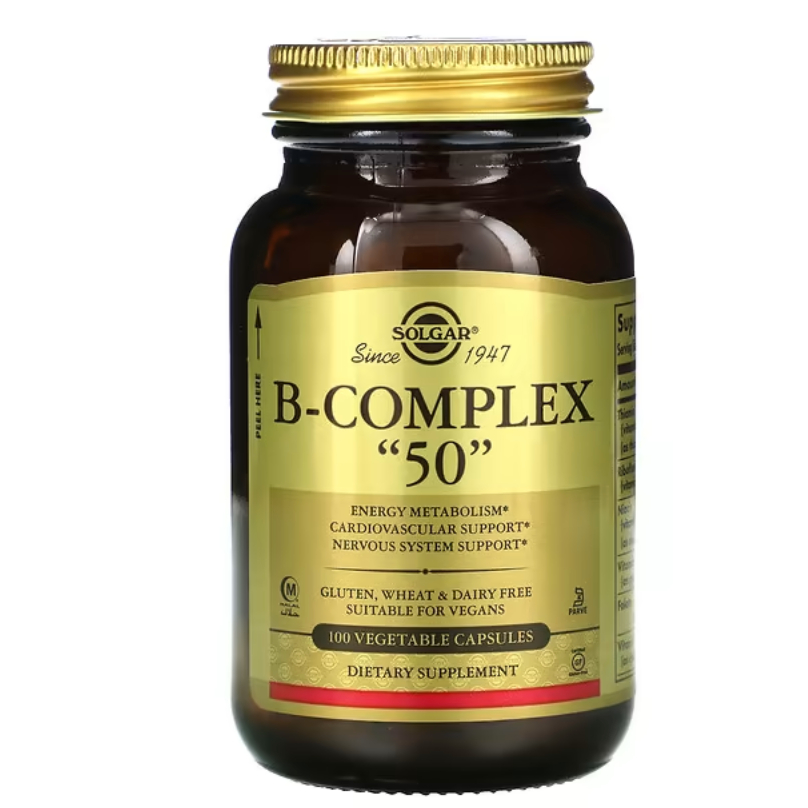 Solgar, B-Complex "50", 100 Vegetable Capsules