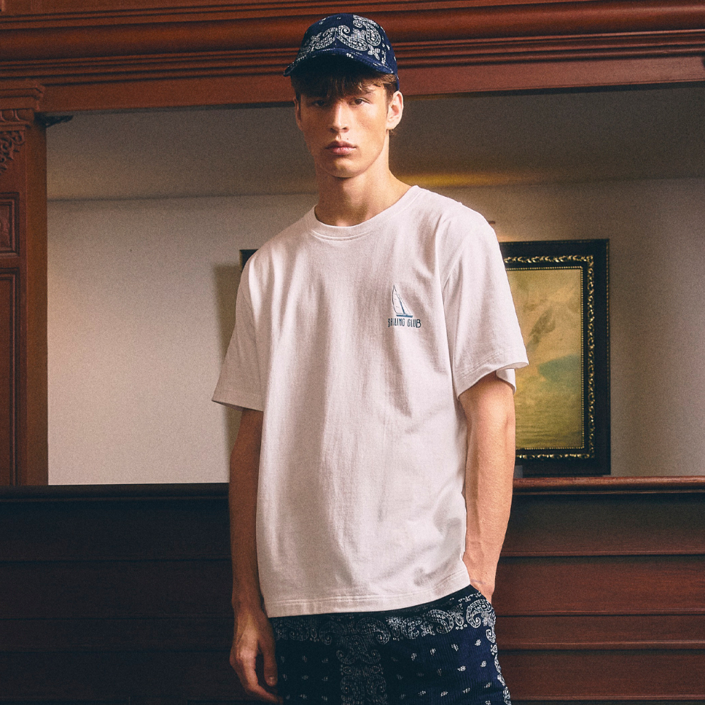 [MOO 5/25] Saling Club Classic T-Shirt เสื้อยืดคอกลม ผ้าคอตตอน สกรีนลาย Saling Club ที่ด้านหลัง