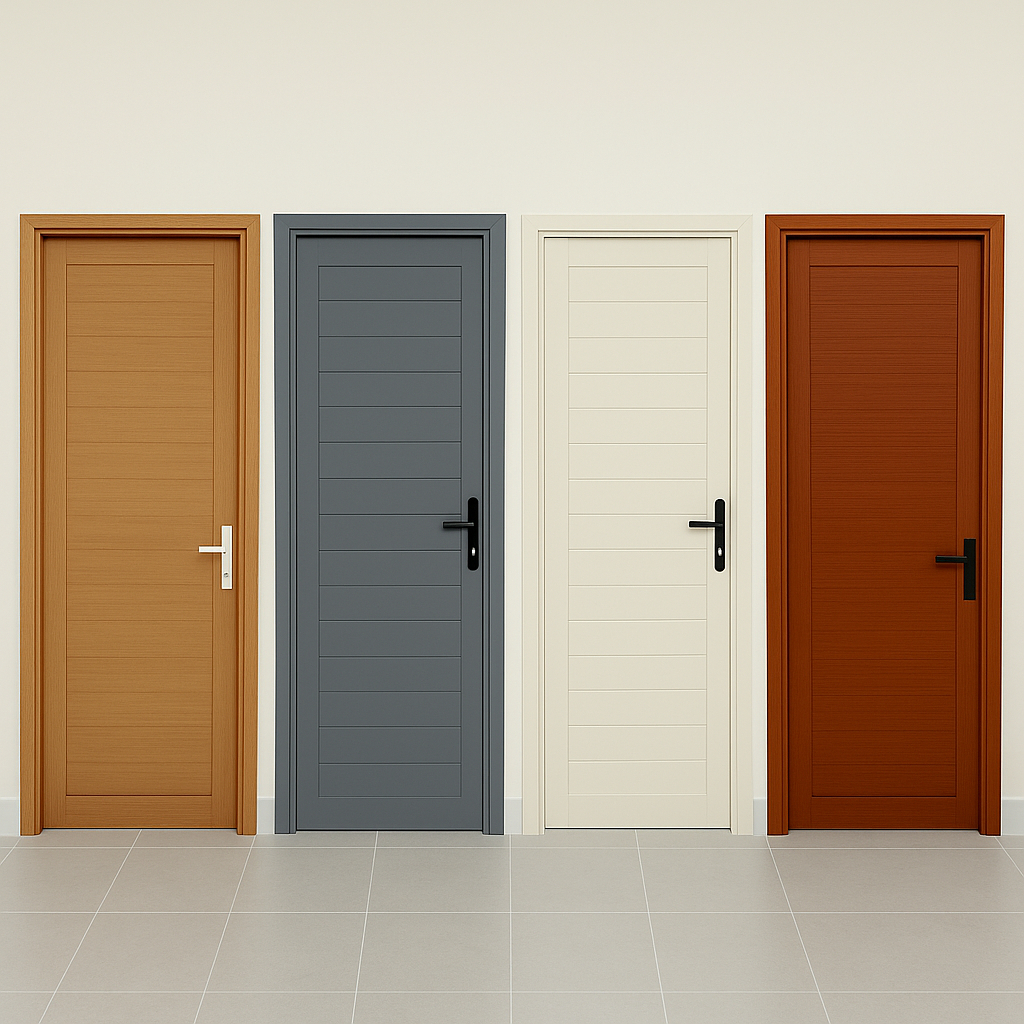 ประตูบานเปิด อลูมิเนียมชุดยูโร 80x200ซม. 90x200ซม. 100x200ซม.