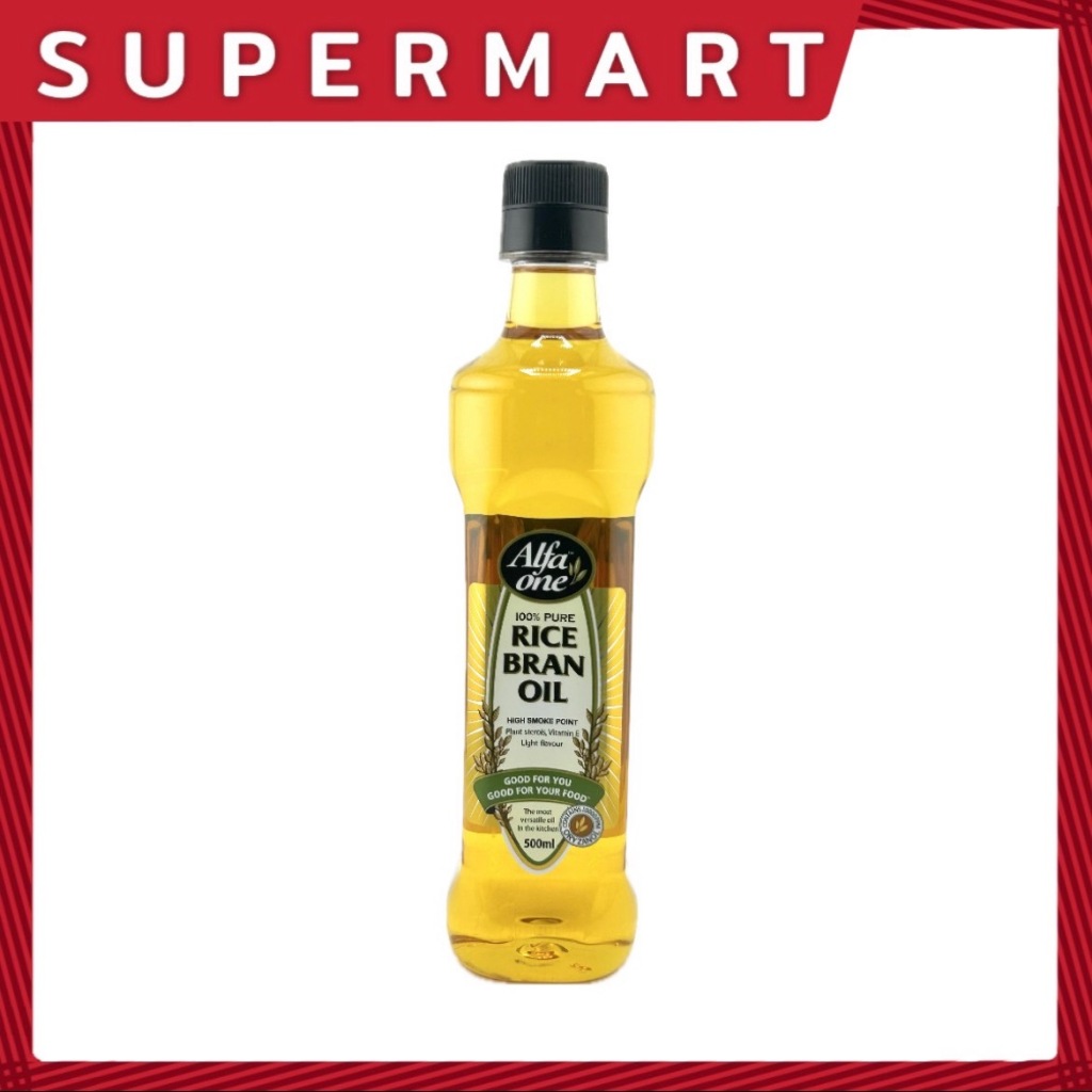 SUPERMART Alfa One น้ำมันรำข้าว 100% 0.5 L.#1115338
