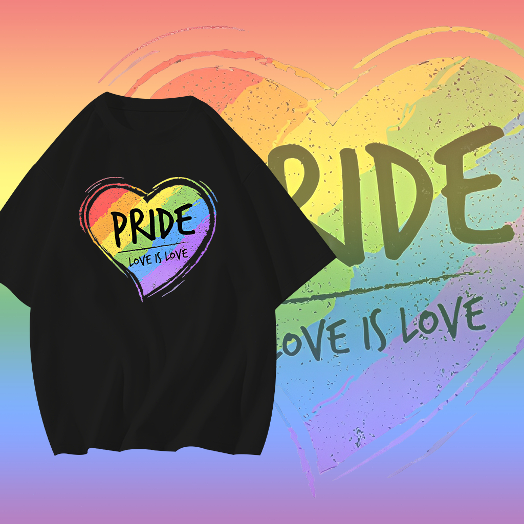 เสื้อยืดผู้หญิง LGBT Pride Month Rainbow LGBTQ ที่มีสไตล์และทันสมัย อเนกประสงค์ ผ้าฝ้าย 100% T-R S-5XL เสื้อ