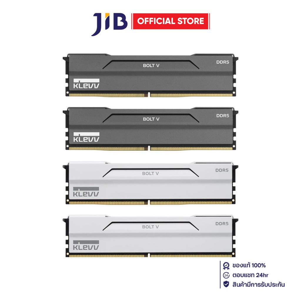 32GB (16GBx2) DDR5 6000MHz RAM (หน่วยความจำ) KLEVV BOLT V AMD EXPO INTEL XMP CL28