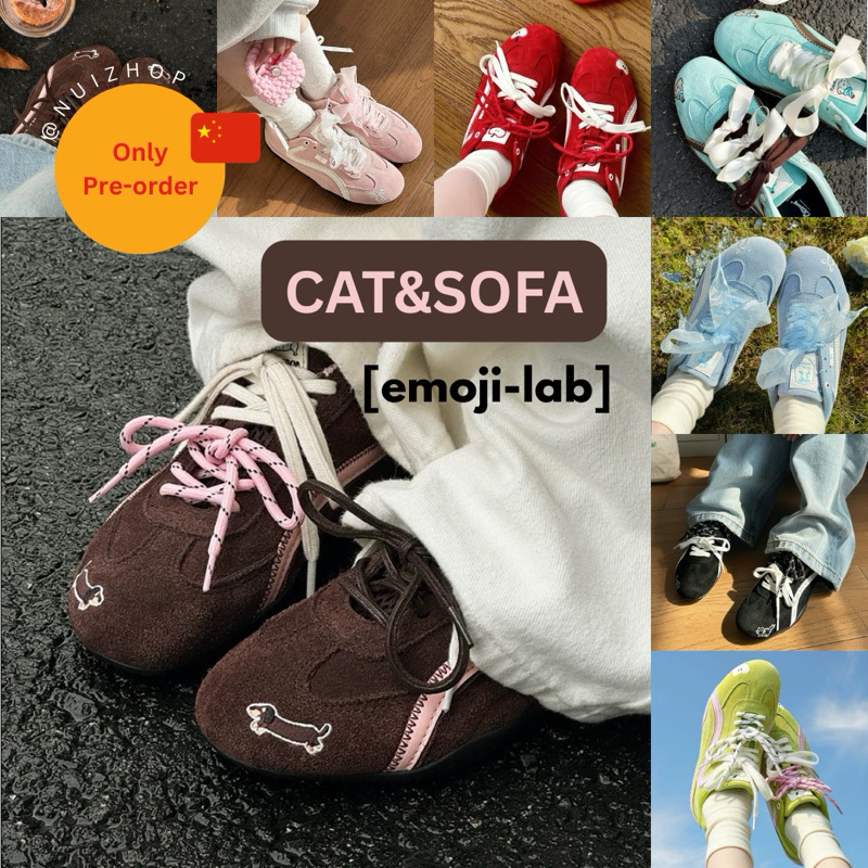 [Pre-order] CAT&SOFA [emoji- lab] รองเท้าน้องหมาดัชชุนด์สุดน่ารัก มัดรวมรองเท้าทุกแบบทุกสีของแบรนด์ 