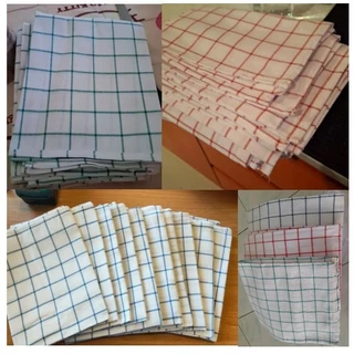 ผ้าเช็ดแก้ว ผ้าเช็ดจาน คัตตอนแท้COTTON100% 50*75ซม(20*30นิ้ว) ซับน้ำดี ไม่เป็นขุ่ย แห้งไว้ ไซส์ใหญ่ (1ชิ้น)