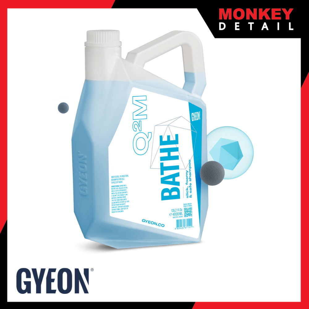 GYEON Q²M BATHE 4000 ML. แชมพูล้างรถ สูตรอ่อนโยนปลอดภัยต่อสีรถ และชั้้นเคลือบทุกชนิด