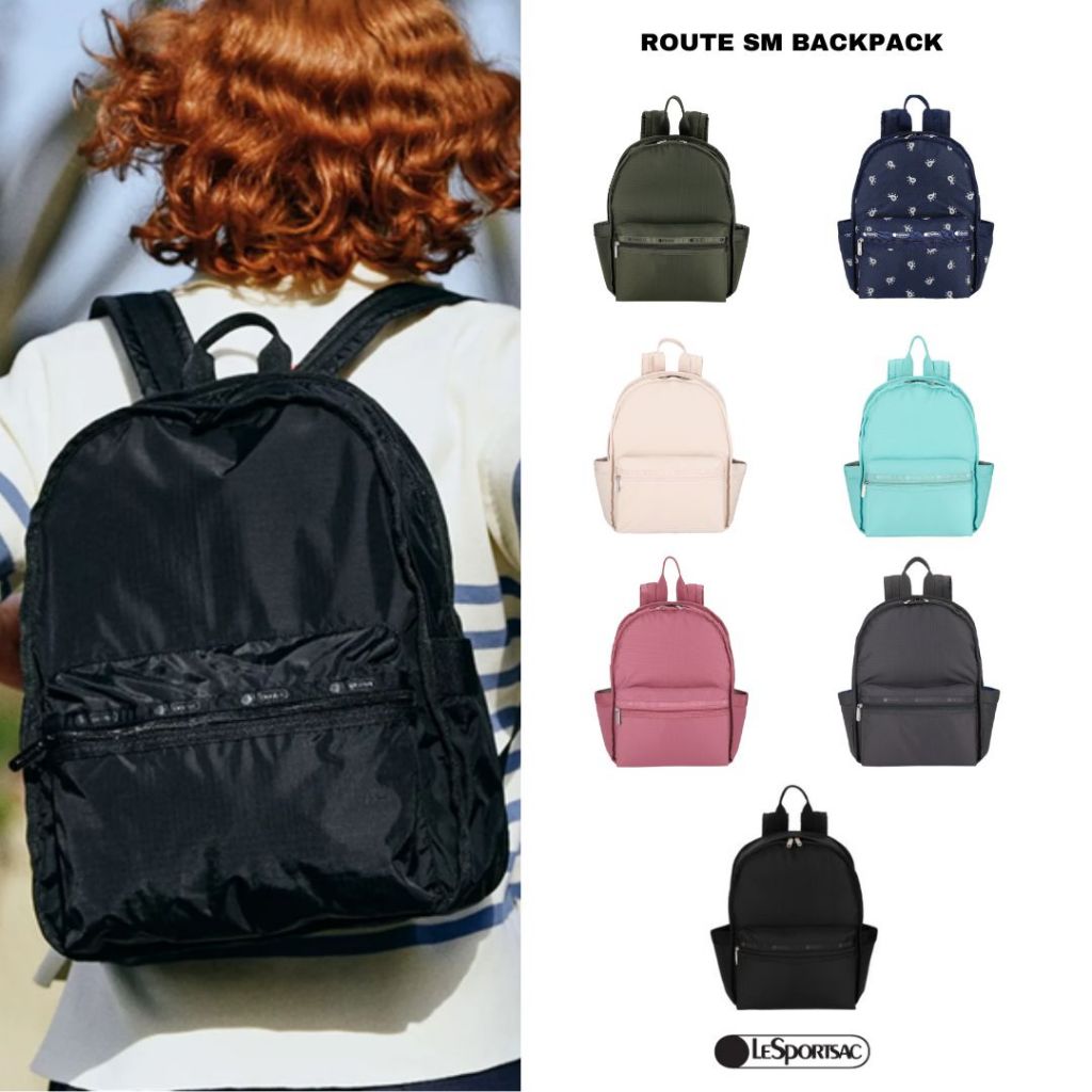 Lesportsac Route Small Backpack Bag กระเป๋าสะพายหลังใบเล็ก Style 3746