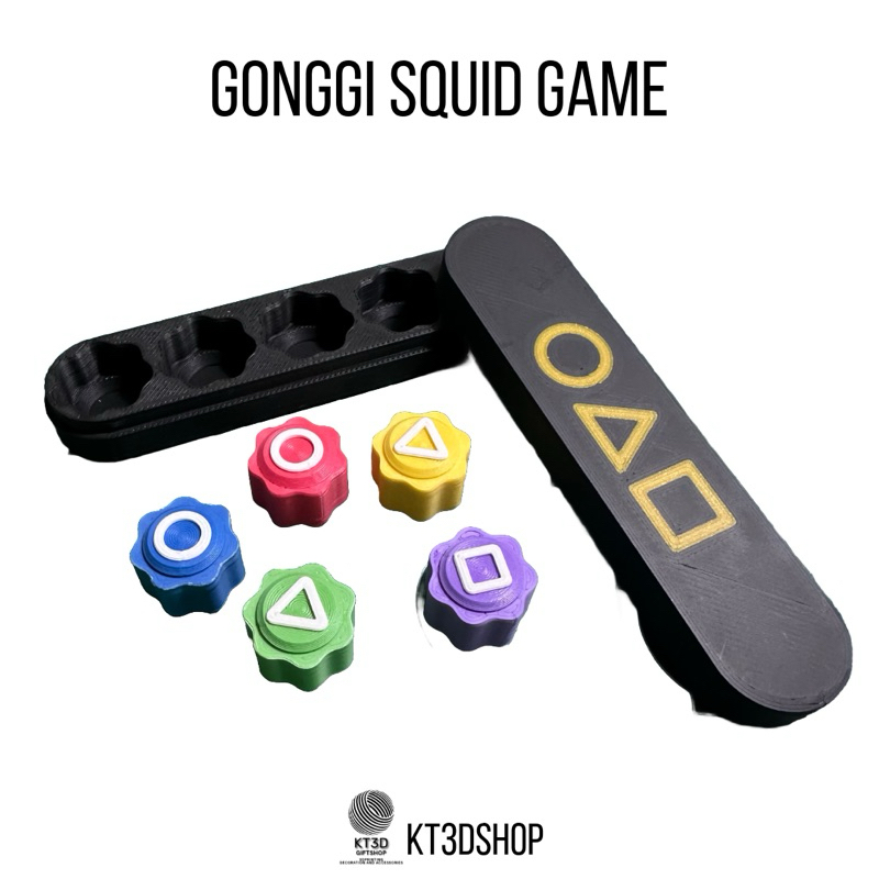 หมากเก็บเกาหลี Gonggi Squid Game (3DPrint)