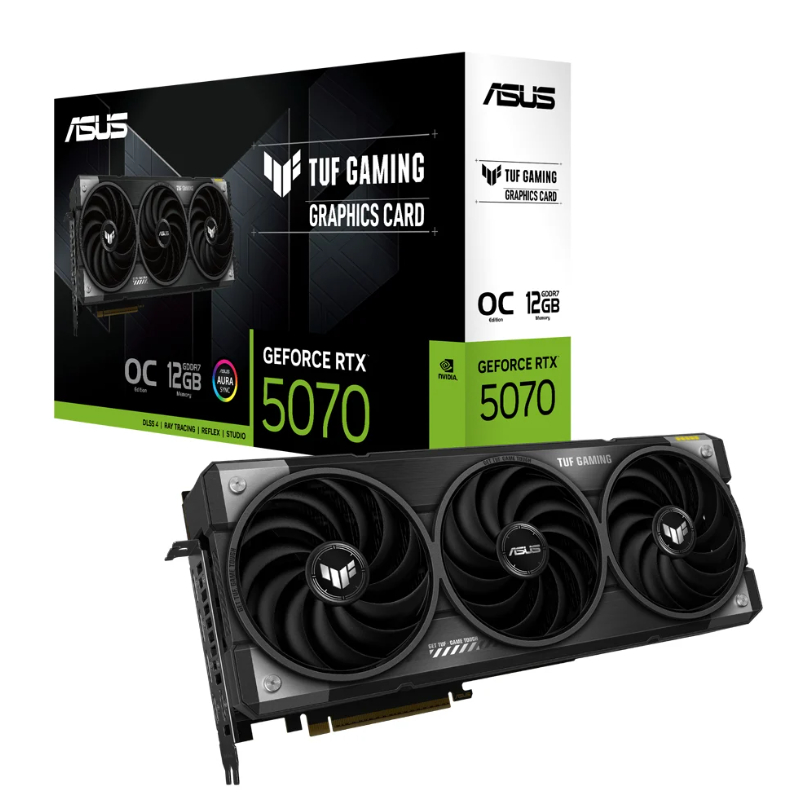 VGA ASUS TUF GAMING GEFORCE RTX 5070 12GB GDDR7 OC EDITION (TUF-RTX5070-O12G-GAMING)