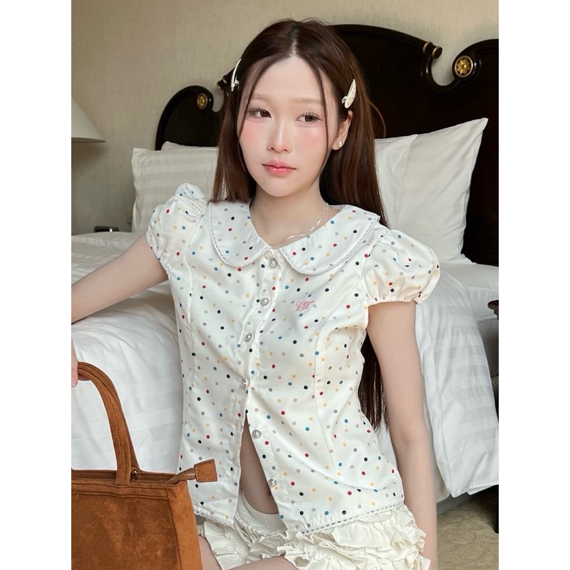 (New in pack) Cintage♡ CT2054 เสื้อจั้มแขนlunar8947 💖 สี Candy sparkle(lunar) Size S/M/L