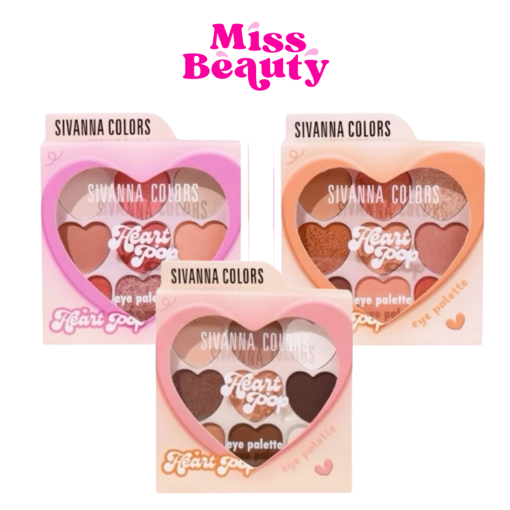 HF735 Sivanna colors heart pop eye palette ซีเวนน่า คัลเลอร์ส ฮาร์ท ป๊อป อาย พาเลท 1.3 x 9 กรัม