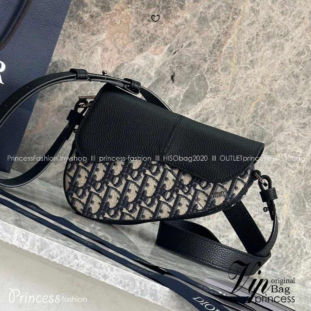 TOP ORI หนังแท้ | Mini Saddle Oblique jacquard Bag กระเป๋าสะพาย/คาดอกดีไซน์ไอคอนิกด้วยรูปทรงที่ทันสม