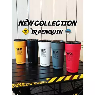 ❄️ แก้วเก็บอุณหภูมิ เย็น ร้อน Yellow Route Penguin Cup 20 oz. มาพร้อมฝา/หลอด มีที่เปิดขวดในตัว
