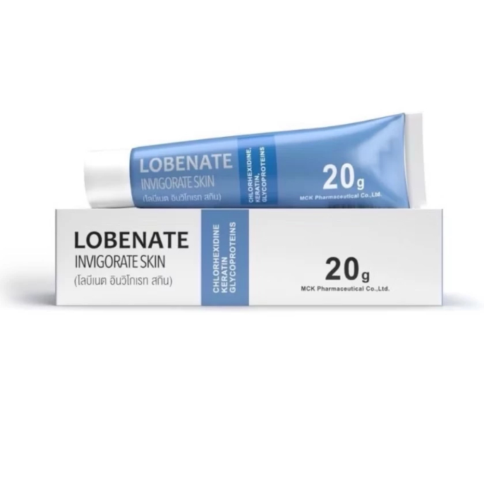 Lobenate Invigorate Skin ชื่อเดิม (Fullext Ointment) 20g แผลหลุม หลังเลเซอร์ หลอดสีฟ้า