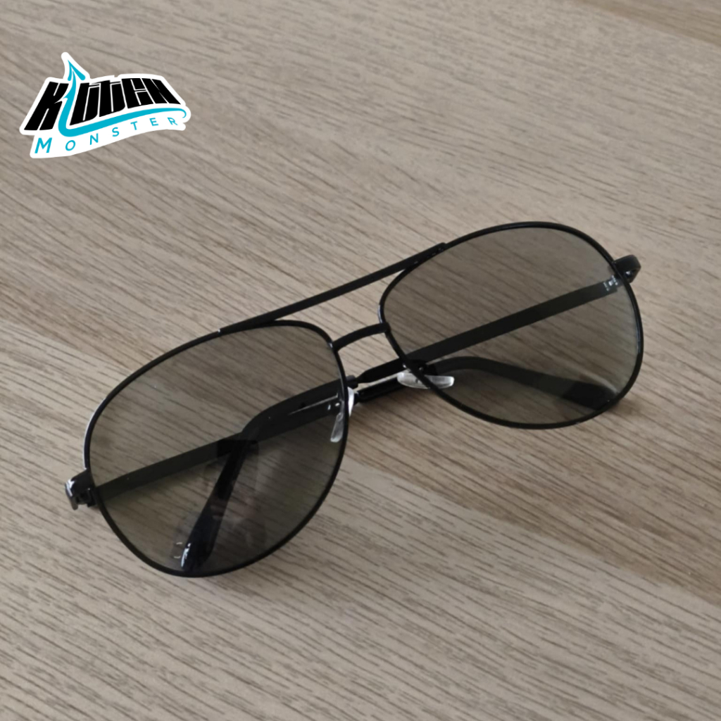 Discolouration Sun Glasses แว่นกันแดดเลนส์ Polarized + ออโต้ ออกแดดเปลี่ยนสี กันรังสีUV ทรงนักบิน