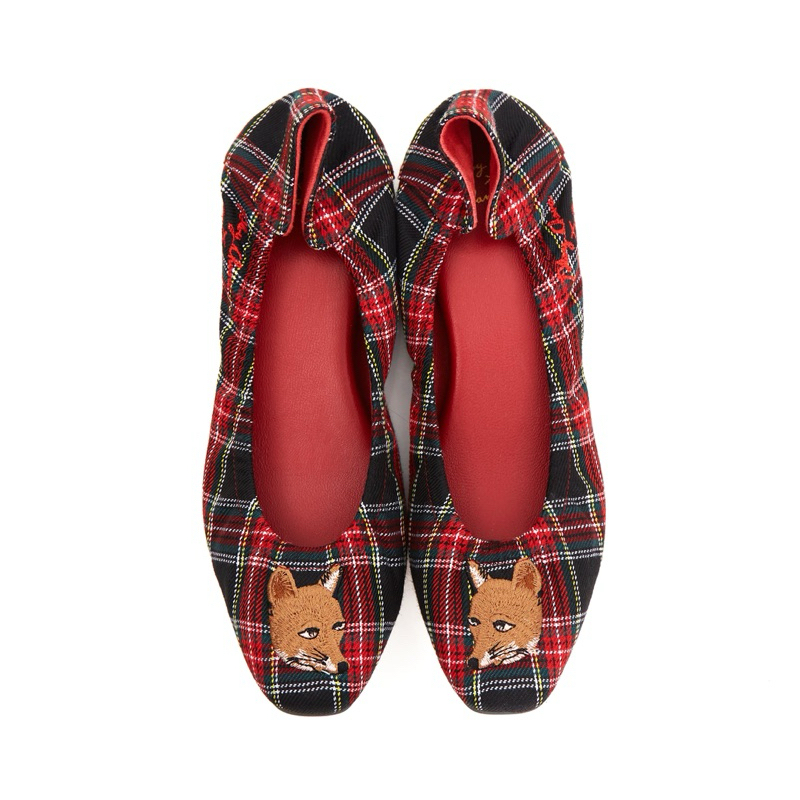 รองเท้า O&B  Ploychava x OandB สี MR.FOX TARTAN ไซส์ 37