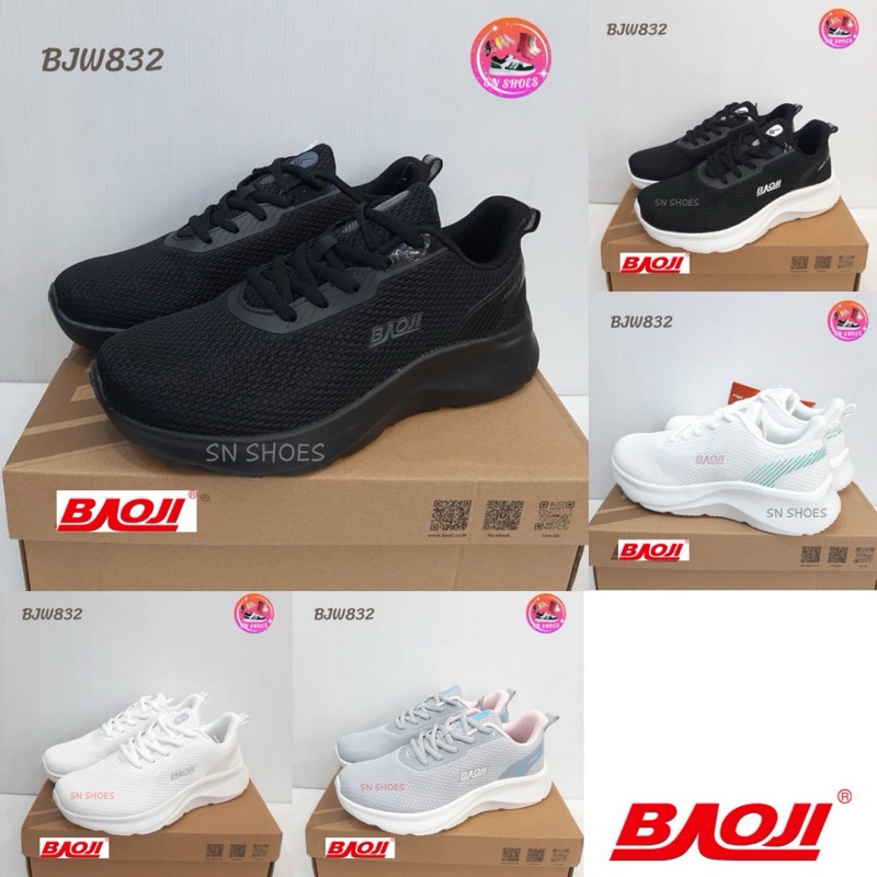 รองเท้าผ้าใบ  BAOJI แท้100% BJW 832 รองเท้าผ้าใบผู้หญิง ไซร้ 37-41(รุ่นใหม่)