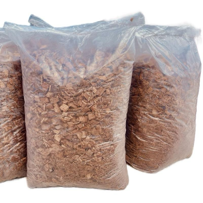 มะพร้าวสับ ล้างสารแทนนินแล้ว 2000กรัม วัสดุปลูกพร้อมใช้งาน ก.การเกษตรฟาร์ม