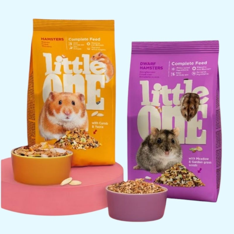 Little one Hamster 400g.อาหารเกรดพรีเมี่ยม อาหารหนูเเฮมสเตอร์ หนูไจเเอ้นท์ หนูทุกสายพันธุ์