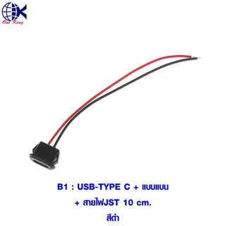 ซ็อกเก็ตเชื่อมต่อ แบบแบน USB-C TypeC 2Pin กันน้ำพร้อมสายเคเบิลเชื่อมต่อ