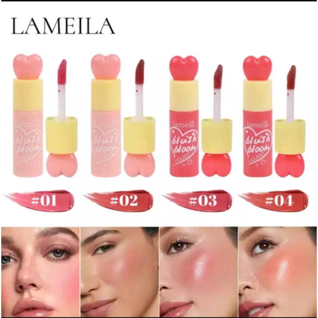 C.311.LAMEILA บลัชเนื้อนุ่มดุจกำมะหยี่ 1022ปัดแก้ม ทาตา ทาปาก เนื้อแมทสีสวย เม็ดสีแน่น โทนนู้ด ติดทน