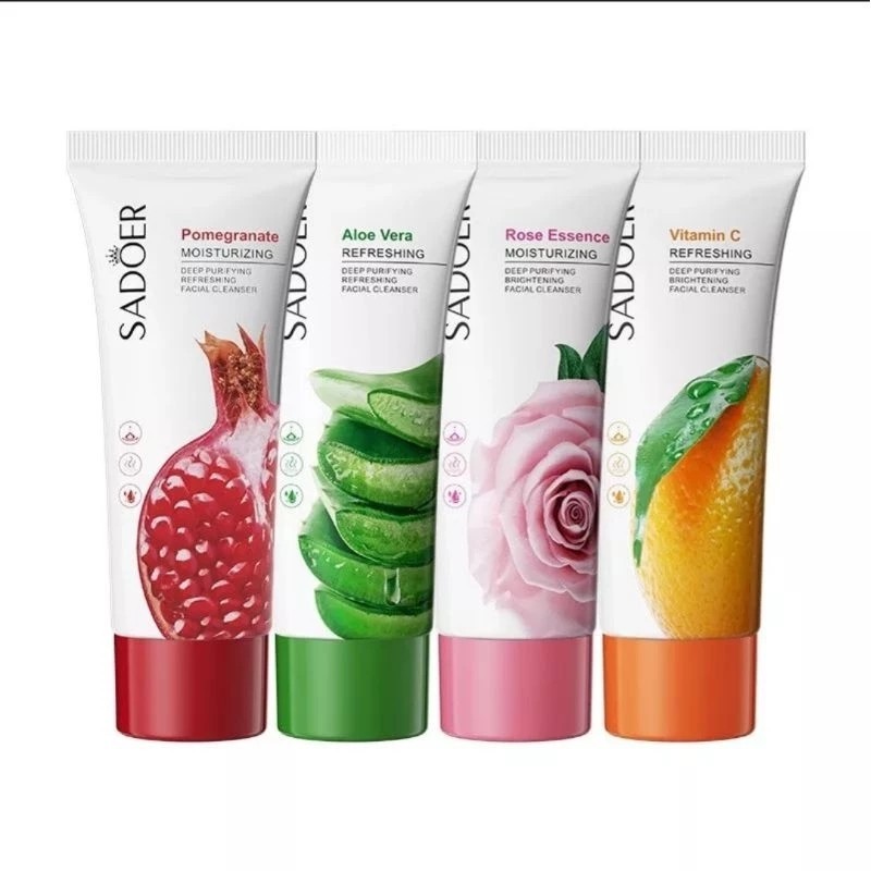 โฟมล้างหน้า SADOER Essence Moisturizing 100g ผิวหน้ากระจ่างใส เนียนนุ่ม ด้วยสารสกัดจากธรรมชาติ
