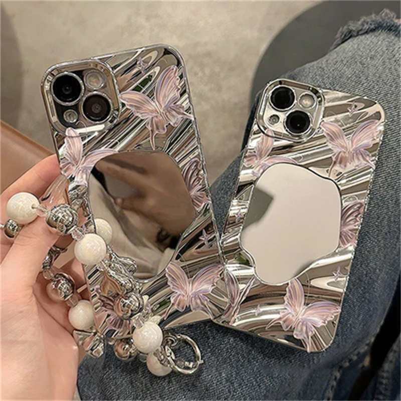 GOOD🔥 ส่งจากไทย เคสโทรศัพท์มือถือนิ่ม ผีเสื้อ กันกระแทก สําหรับ iPhone15 14 13 12 11 Promax 8Plus X/XSMax ผีเสื้อสีชมพู