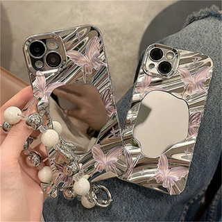 GOOD🔥 ส่งจากไทย เคสโทรศัพท์มือถือนิ่ม ผีเสื้อ กันกระแทก สําหรับ iPhone15 14 13 12 11 Promax 8Plus X/XSMax ผีเสื้อสีชมพู