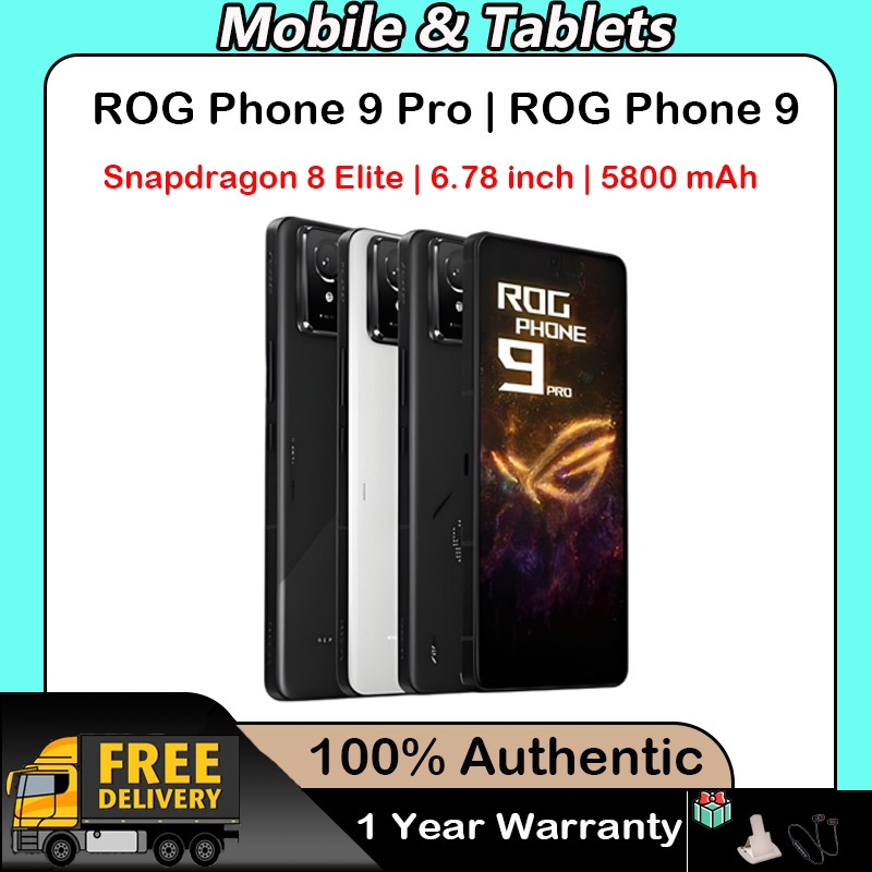 Global Rom ASUS ROG Phone 9 Pro | ROG Phone 9 Snapdragon 8 Elite 6.78'' 185Hz E-Sports LTPO Display
