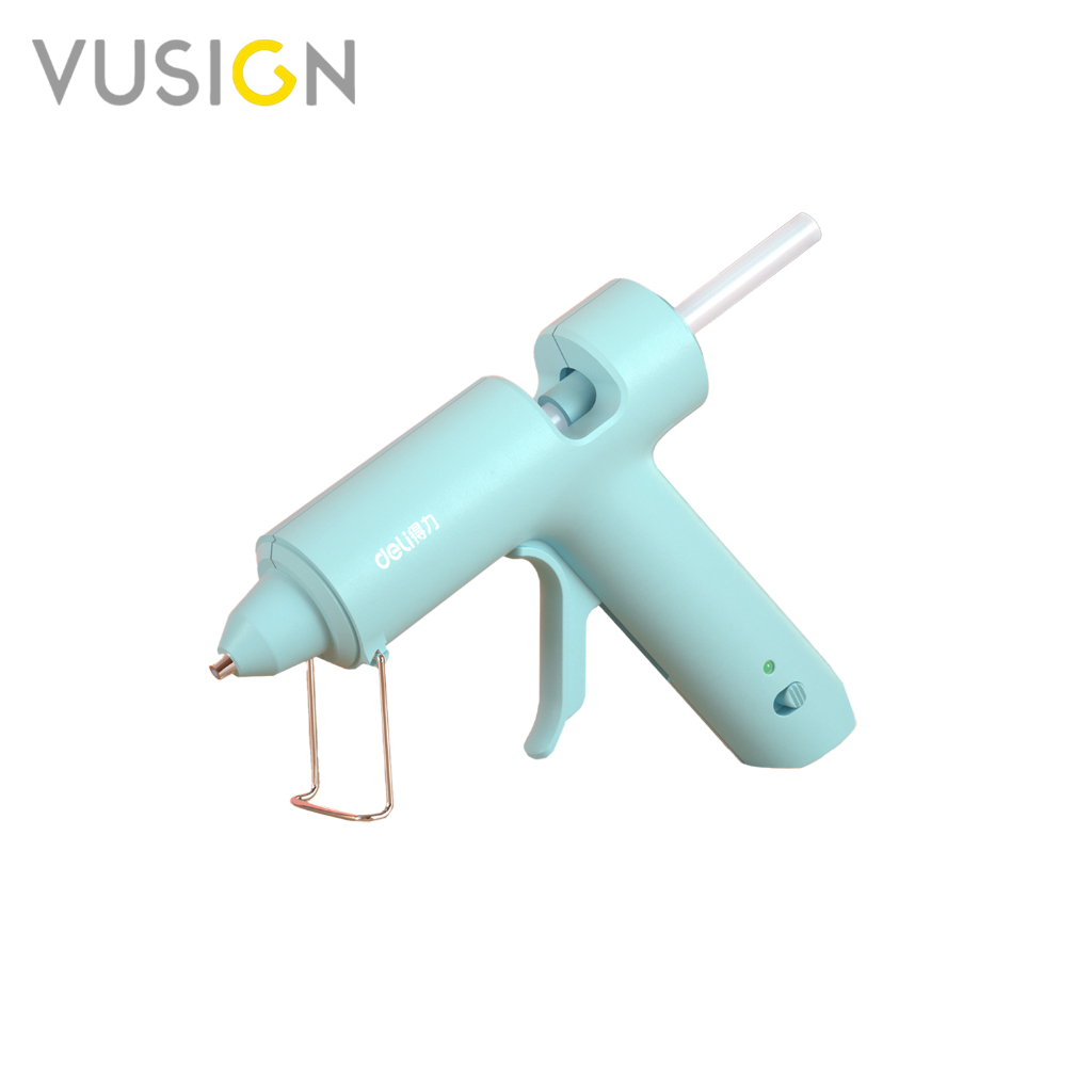 Vusign ปืนยิงกาวร้อน ไส้กาว ปืนกาวไฟฟ้า สีพาสเทล ร้อนเร็ว มีขาตั้ง ด้ามจับกระชับมือ ร้อนเร็ว GlueGun