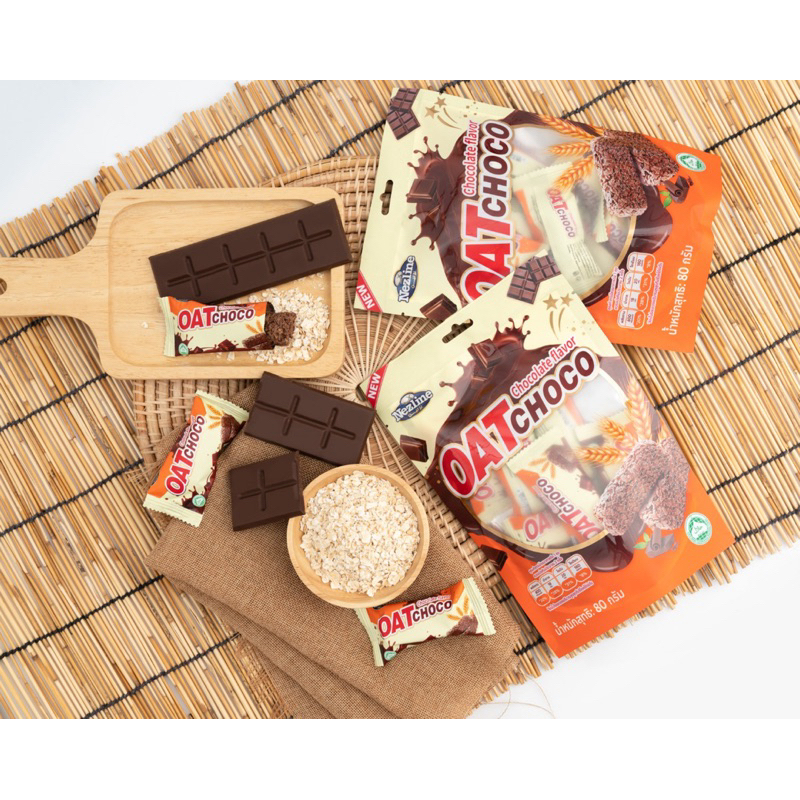 OAT CHOCO ธัญพืชแบรนด์ Nezline ปริมาณ 80 กรัม พร้อมส่ง