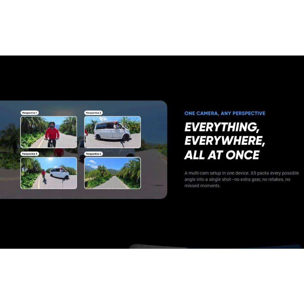 Insta360 X5 กล้อง Action Camera 360องศา ถ่ายวีดีโอ กันน้ำ แบตอึด ประกันศูนย์ไทย 1 ปี thumbnail 7
