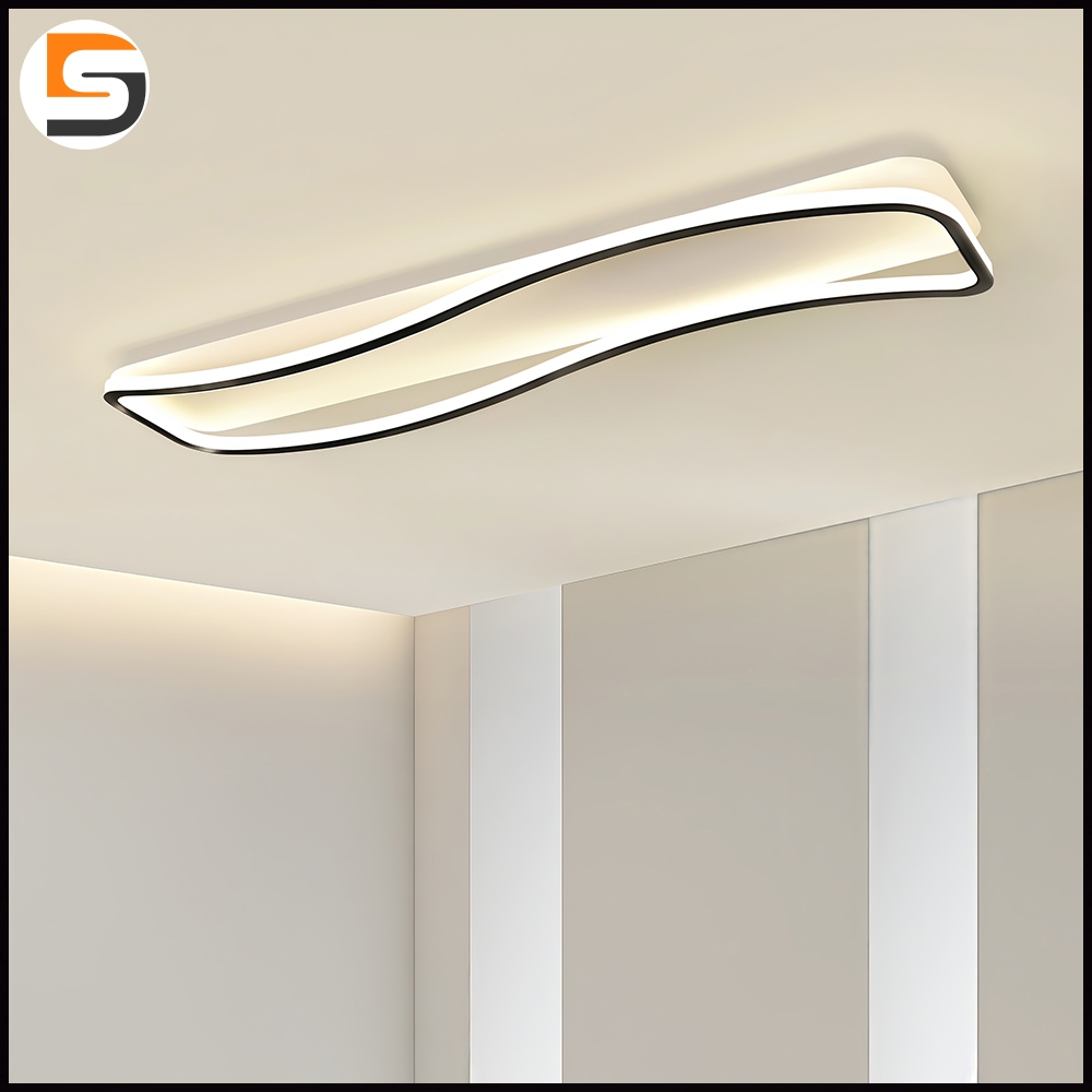 LED 3สี โคมไฟเพดาน การออกแบบที่ทันสมัย ทางเดิน ระเบียง ห้องใต้หลังคา ทางเข้า โรงแรม คาเฟ่ ร้านอาหาร ไฟประดับตกแต่ง