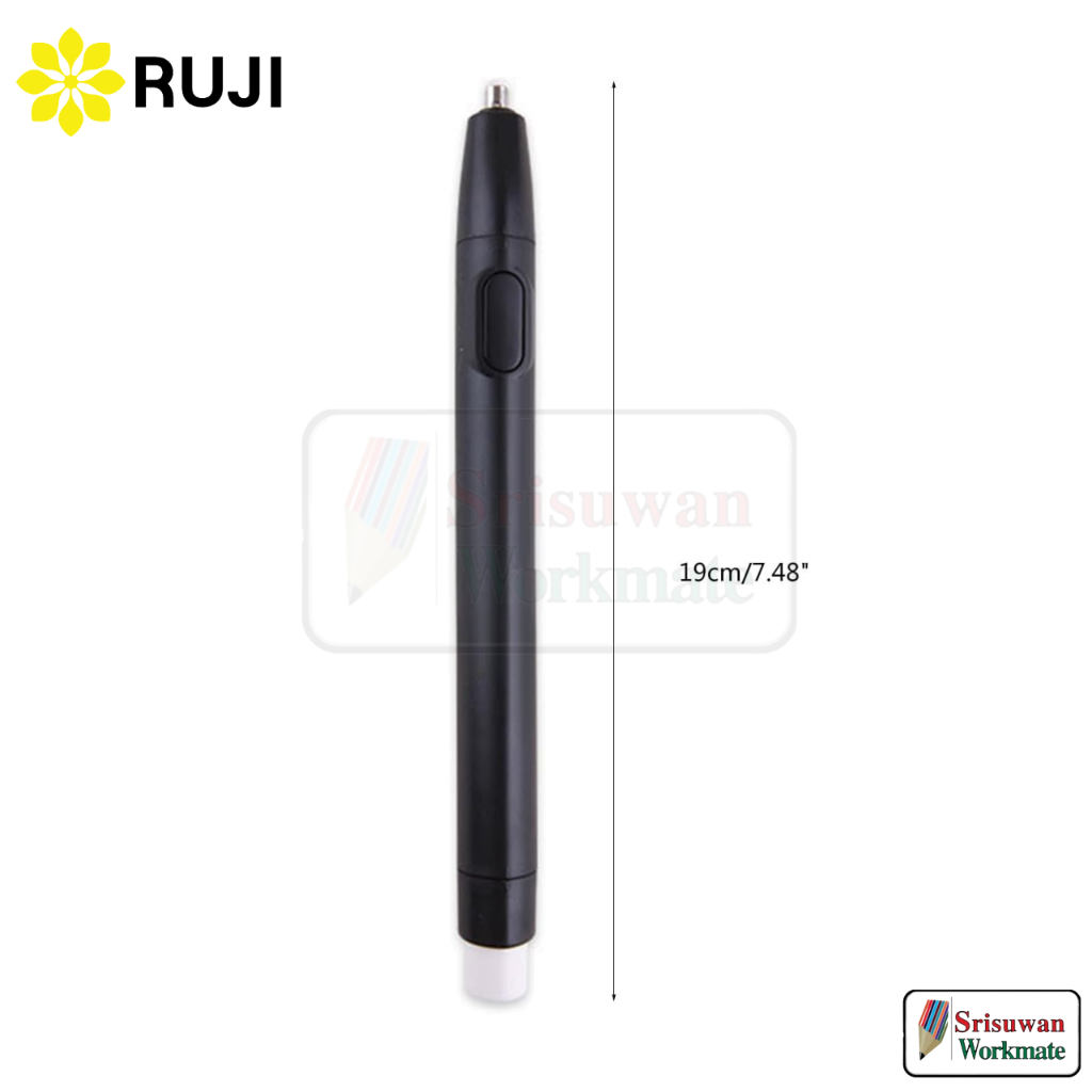 RUJI JY-010 ยางลบไฟฟ้า อาร์ทติสเกรด Artists' Electric Eraser คละสีด้าม ยางลบไฟฟ้า แบบด้ามปากกา รุจิ พร้อมไส้ยางลบ - รูปที่ 4