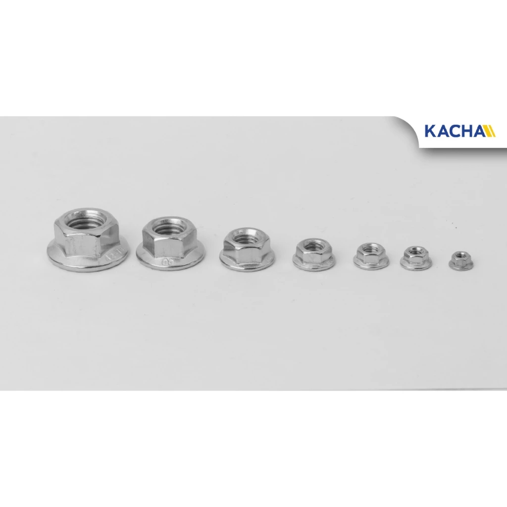 KACHA หัวน็อตตัวเมียติดแหวน สแตนเลส 304 เกลียวมิล M3-M12 DIN6923 thumbnail 10