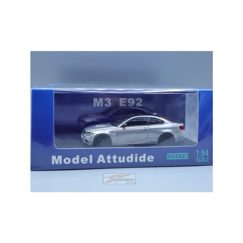 Model Attudide  1/64 BMW M3 E92 Silver