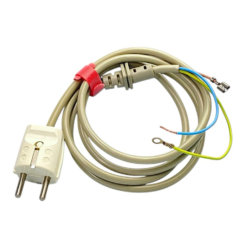 สายไฟพร้อมปลั๊กตัวผู้ 2 ขากลม VDE ยาว 1.5 เมตร | สายไฟอัดปลั๊ก AC Power Cable 18AWG x 3 พร้อมหัวจั้ม