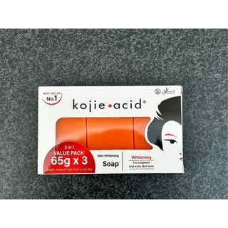 Kojie acid soap สบู่โคจิก กล่อง แพ็ค 3 ก้อน