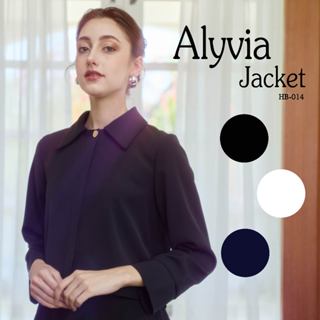 Miss Office House Alyvia Jacket เสื้อคลุมปกแหลม (HB-014)
