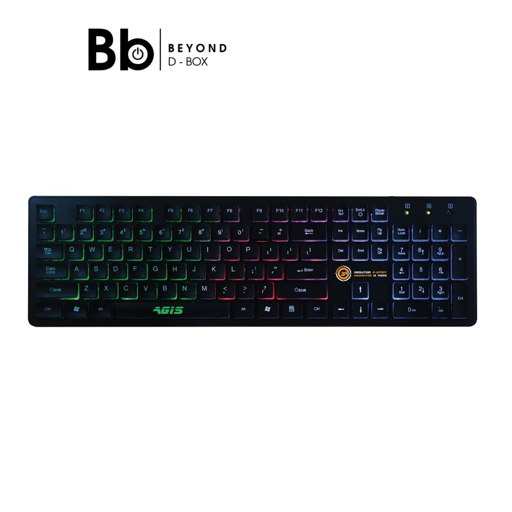 คีย์บอร์ดเกมมิ่ง Neolution Gaming Keyboard Agis Black by BB Beyond D-Box